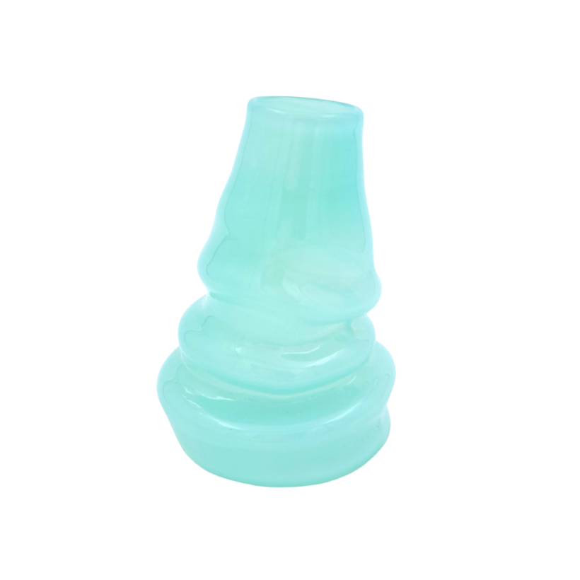 Melted vase - light blue