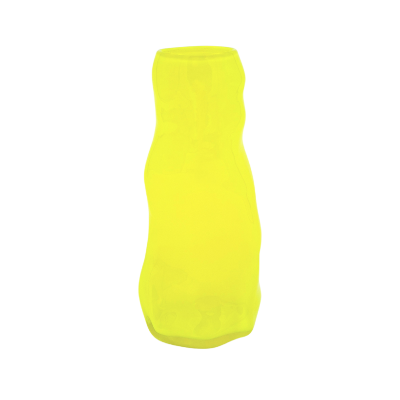 Lille krølvase - gul