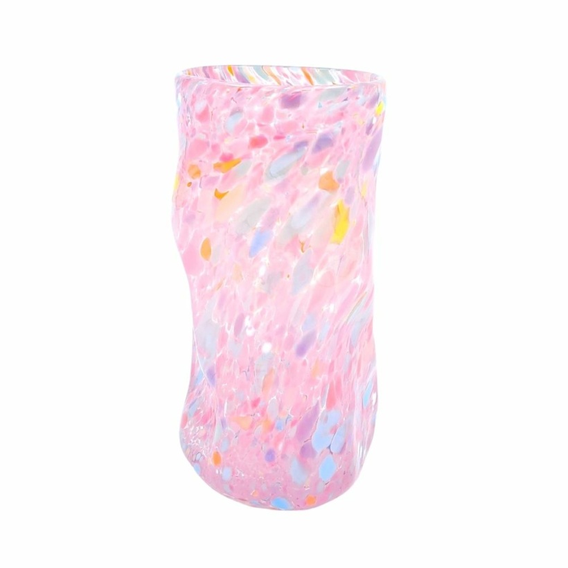 Curly glass with confetti