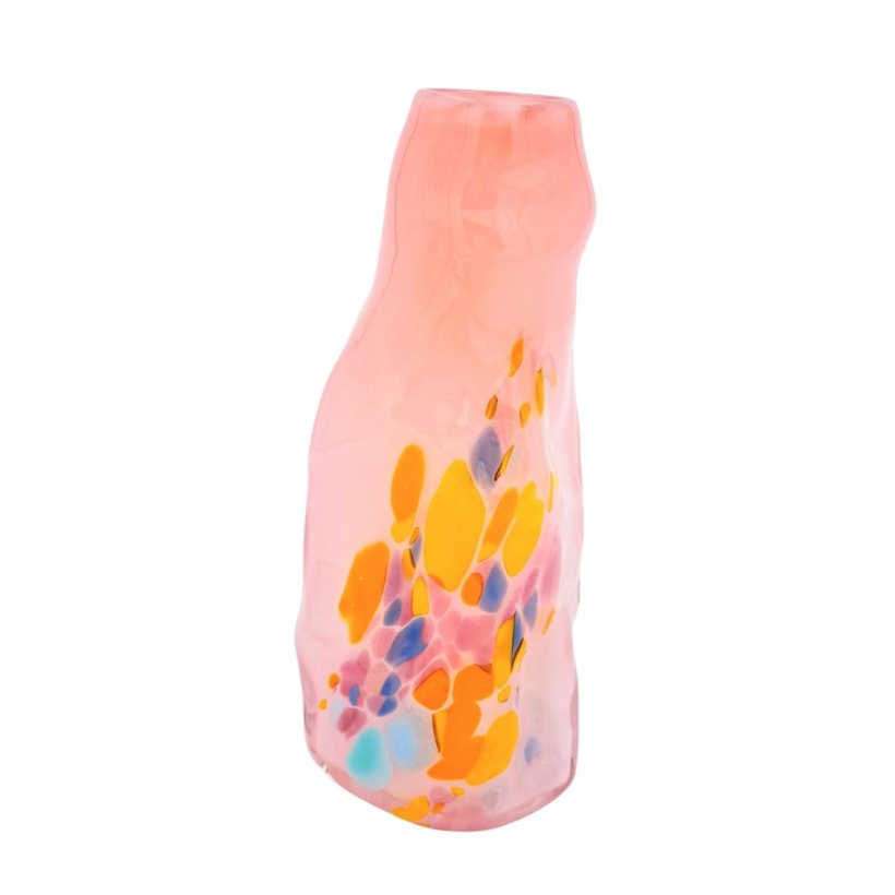 Small mono curl vase - pink