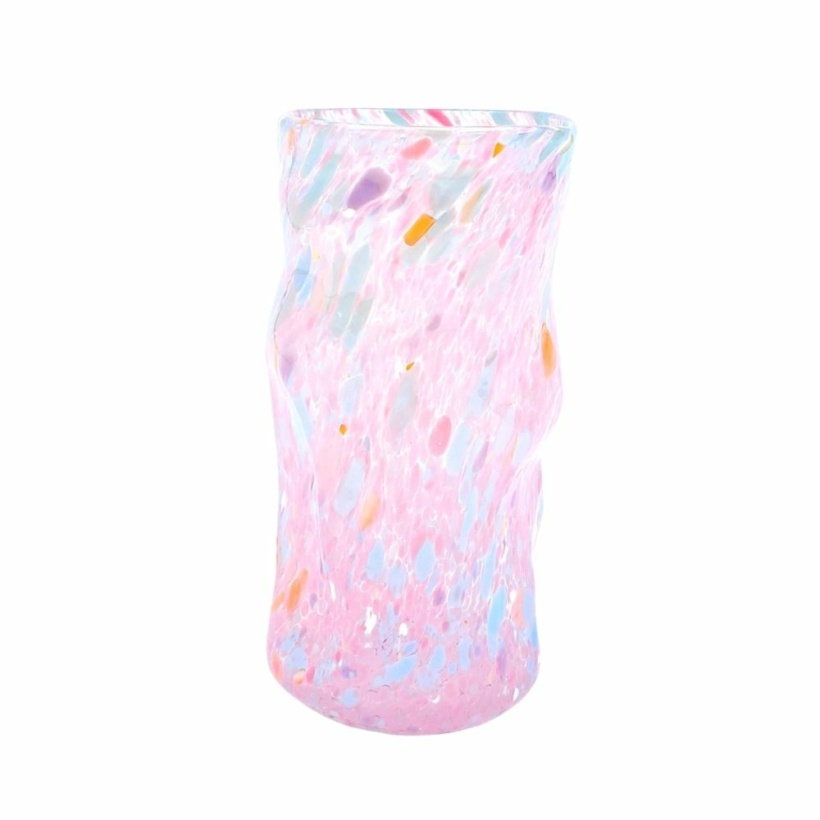 Krølglas med konfetti