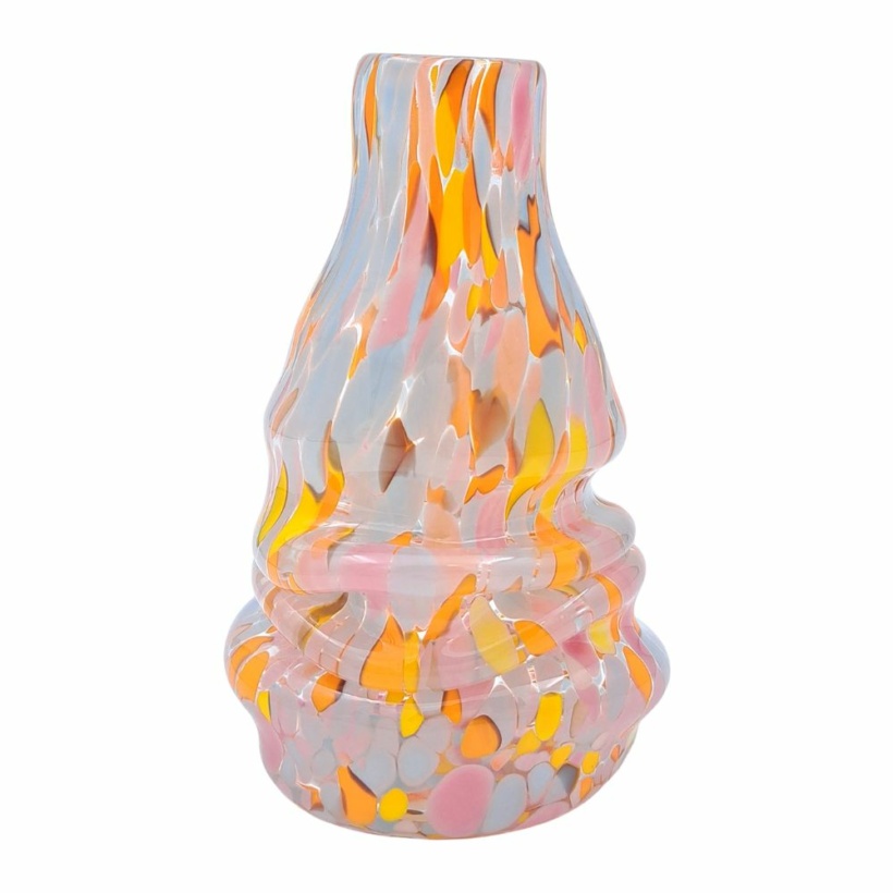 Melted vase with confetti