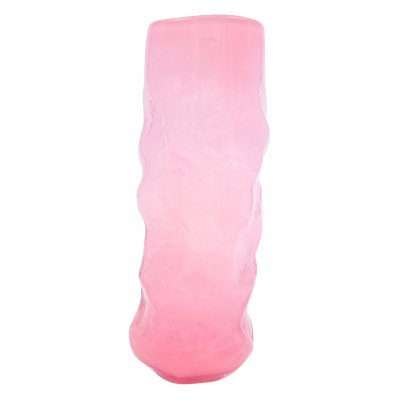 Large curly vase - pink