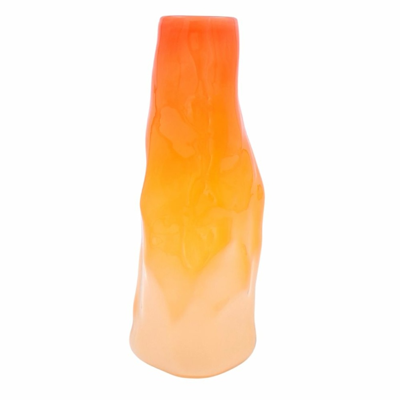 Small curly vase - orange